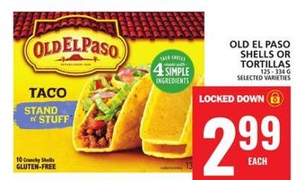 Food Basics Old el paso shells or tortillas offer