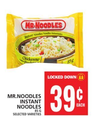 Food Basics Mr.noodles instant noodles offer