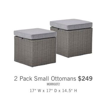 The Brick Morris small patio ottoman, set of 2 offer