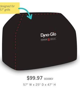 The Brick Dyna-glo premium barbecue cover - dg500c offer