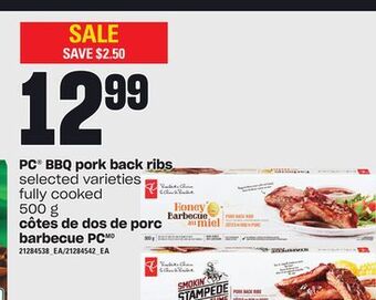 Independent Grocer Pc® bbq pork back ribs,500 g offer