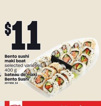 Independent Grocer Bento sushi maki boat, 400 g offer