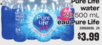 Independent Grocer Pure life water offer