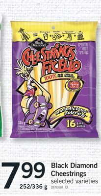 Fortinos Black diamond cheestrings, 252/336 g offer