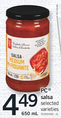 Fortinos Pc® salsa, 650 ml offer