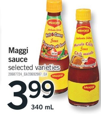 Fortinos Maggi sauce, 340 ml offer