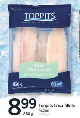 Fortinos Toppits basa fillets, 850 g offer