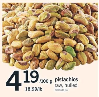 Fortinos Pistachios offer
