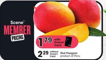 Foodland Red mangoes offer