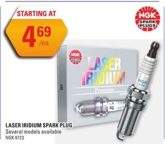 NAPA Auto Parts Laser iridium spark plug offer