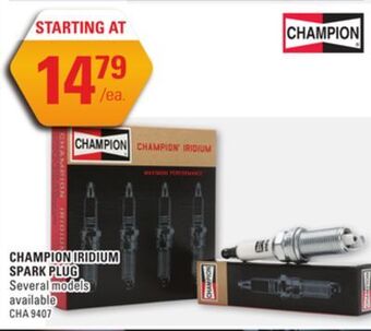 NAPA Auto Parts Iridium spark plug offer