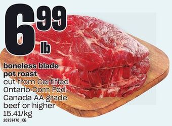 Loblaws Boneless blade pot roast offer