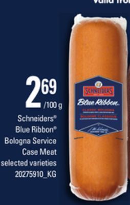 Loblaws Schneiders® blue ribbon® bologna service case meat offer