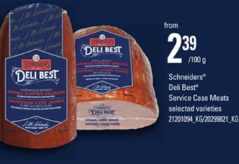 Loblaws Schneiders® deli best® service case meats offer