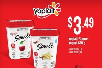 Loblaws Yoplait® source® yogurt 630 g offer