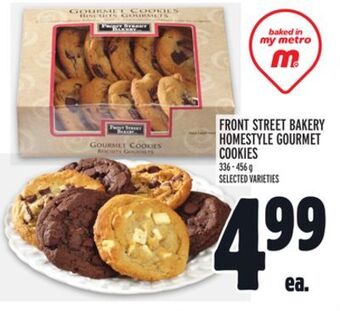 Metro Front street bakery homestyle gourmet cookies offer