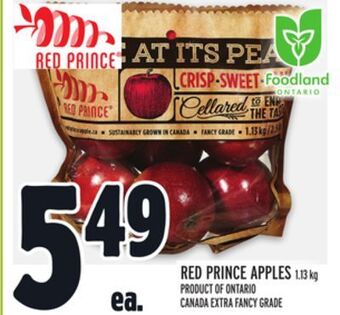 Metro Red prince apples offer