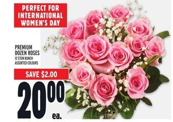 Metro Premium dozen roses offer