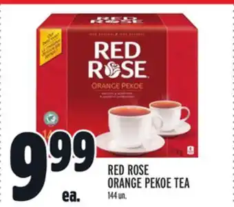 Metro Red rose orange pekoe tea offer