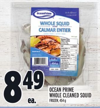 Metro Ocean prime whole cleaned squid offer