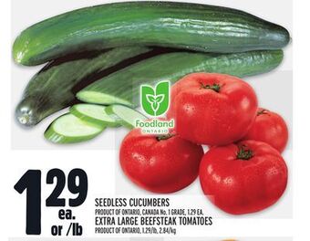 Metro Seedless cucumbers offer