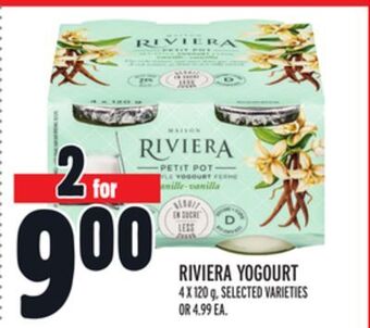 Metro Riviera yogourt offer