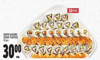 Metro Bento kazoku sushi platter offer