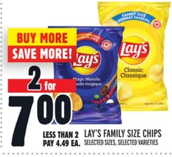 Metro Lay's family size chips offer