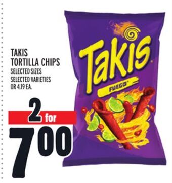 Metro Takis tortilla chips offer