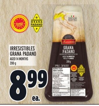 Metro Irresistibles grana padano offer