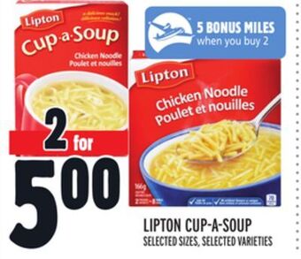 Metro Lipton cup-a-soup offer