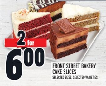 Metro Front street bakery cake slices offer