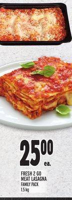 Metro Fresh 2 go meat lasagna offer
