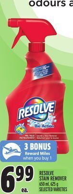 Metro Resolve stain remover offer