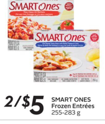 Sobeys Smart ones frozen entrées offer