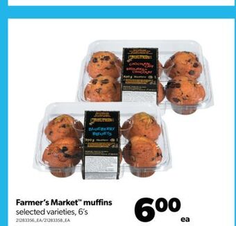 Real Canadian Superstore Farmer's market™ muffins, 6's offer