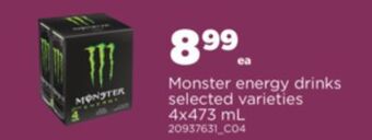 Real Canadian Superstore Monster energy drinks, 4x473 ml offer