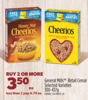 Real Canadian Superstore General mills™ retail cereal, 300-437g offer