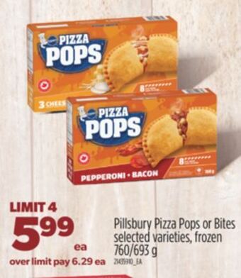 Real Canadian Superstore Pillsbury pizza pops or bites, 760/693 g offer