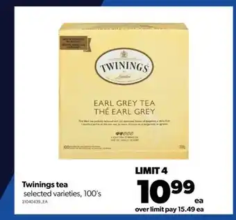 Real Canadian Superstore Twinings tea, 100's offer
