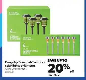 Real Canadian Superstore Everyday essentials™ outdoor solar lights or lanterns offer