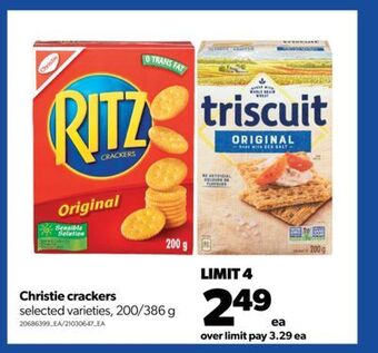 Real Canadian Superstore Christie crackers, 200/386 g offer