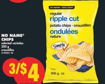 No Frills No name® chips, 200 g offer