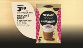 Real Canadian Superstore Nescafé gold® cappuccino, 6 (8-14g) offer