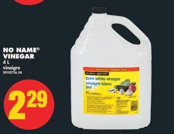 No Frills No name® vinegar, 4 l offer