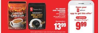 No Frills Pc® roast and ground coffee, 875/930 g offer