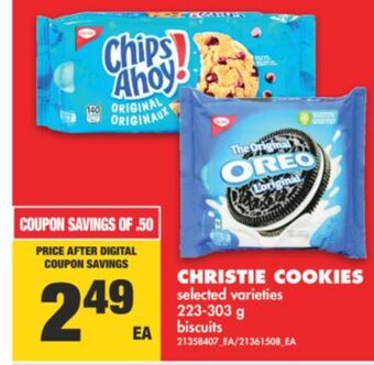 No Frills Christie cookies, 223-303 g offer