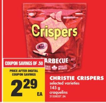 No Frills Christie crispers, 145 g offer