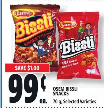 Metro Osem bissli snacks offer