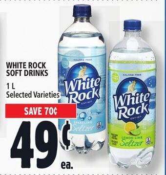 Metro White rock soft drinks offer